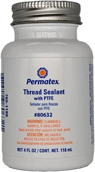 Permatex 80632 Thread Sealant with PTFE 4 oz