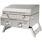 Megamaster Tabletop Propane 2-Burner Grill - Stainless Steel