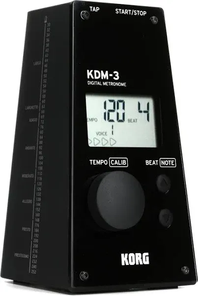 Korg Metronome Loud Volume Compact Timer Mode Alkaline KDM3BK black