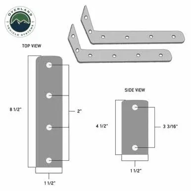 Overland Vehicle Systems Nomadic 270 LTE Awning, Passenger Side