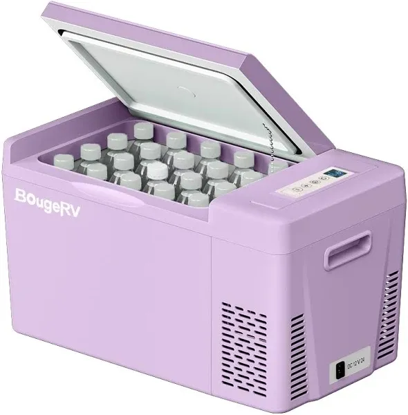 BougeRV 12V 23 Quart Colorful Purple Mini Fridge