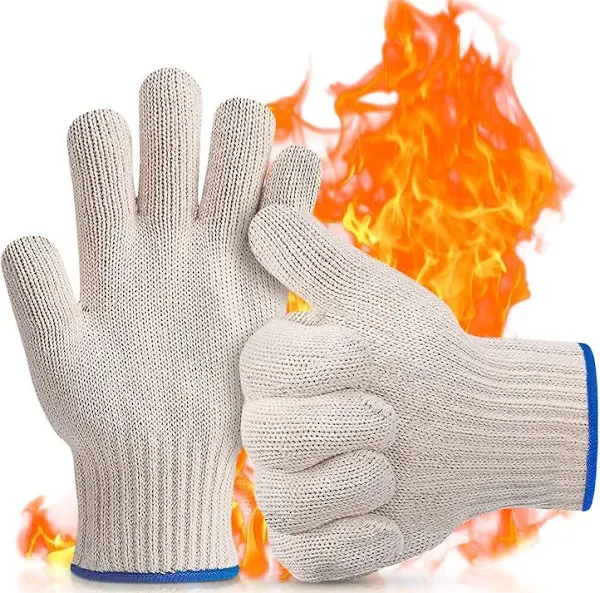 Heat Resistant Cooking Gloves - BBQ Kitchen Gloves Grill 932Â°F Heat Resistan.**