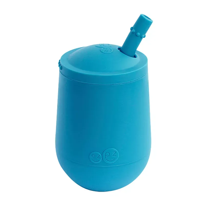 ezpz Mini Cup + Straw Training System, Blue