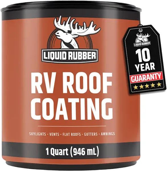 Liquid Rubber RV Roof Coating Solar Reflective Sealant Trailer Roof Repair