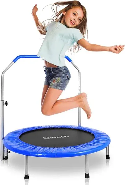 SereneLife Jumping Fun Sports Trampoline SLSPT365