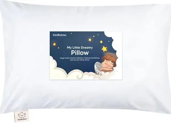 KeaBabies Toddler Pillow with Pillowcase