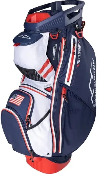 Sun Mountain 2024 C-130 Golf Cart Bag Red/White/Blue