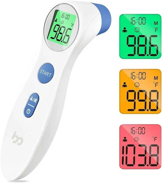 Femometer Forehead Thermometer for Adults and Kids No-Touch Digital Infrared Thermometer