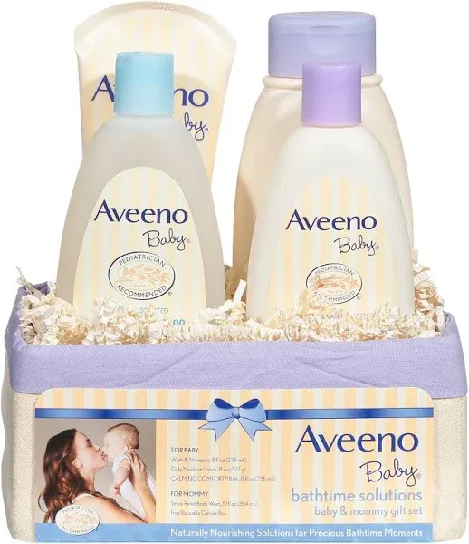 Aveeno Baby Gift Set, Baby & Mommy, Bathtime Solutions