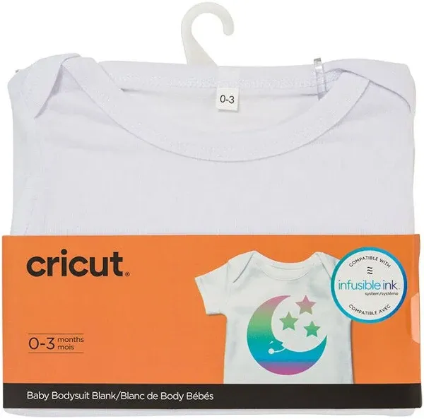 Cricut White Infusible Ink Baby Bodysuit Blank - Infant (3-6 months)