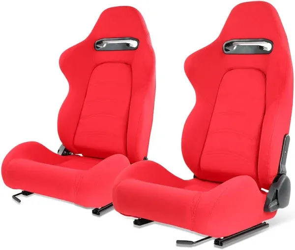 DNA Motoring Universal Reclinable Racing Seats