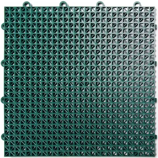 Big Floors DuraGrid Outdoor Modular Interlocking Multi-Use Plastic Deck Tile