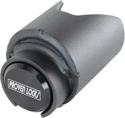 Proven Industries Model 2178 Trailer Lock, Fits 2-Inch Trailer Couplers, secures Safety Chains, Made in The USA, (Black)