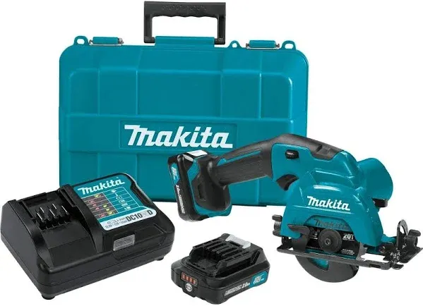 Makita Circular Saws 12-V Cordless w/ Depth Adjustment + Keyed Blade Change