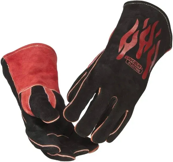 Genuine Lincoln Electric K2979-ALL Welding Traditional Gloves Mig Stick Leather