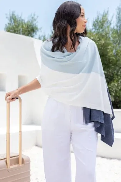 Zestt Organics The Dreamsoft Organic Cotton Travel Scarf - Blue