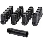 Dynofit M12x125 Black Lug Nuts Set for 350Z 370Z Altima Infinit Q50 Q60