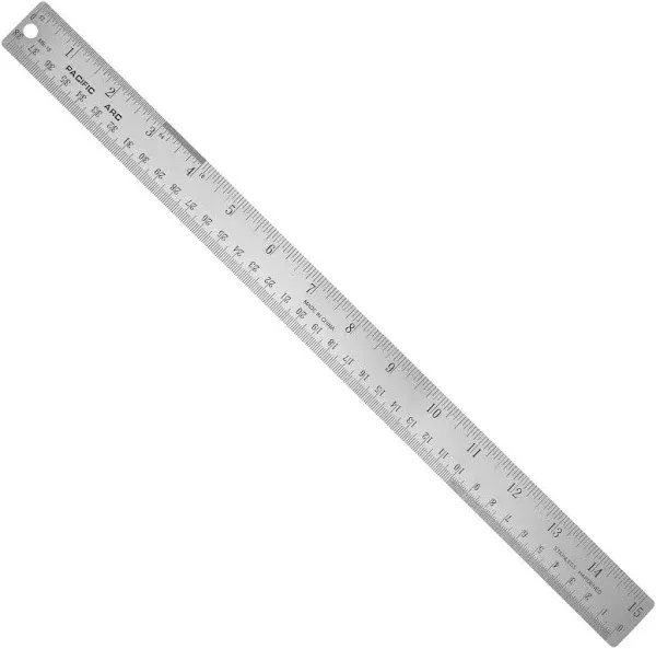 Pacific Arc Stainless Steel Ruler