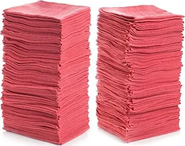 Simpli-Magic 78966 Shop Towel 14&#034; x 12&#034; Red Lot of 100 Multi-Purpose Towel