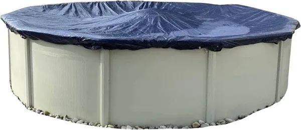 18 Ft. Round Blue Above-Ground Winter Pool Cover Thick Lightweight Durable New