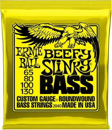 Ernie Ball 2840 Beefy Slinky Bass Guitar Strings 65-130