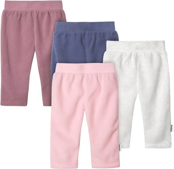 Gerber Baby Girls 4-Pack Fleece Pants