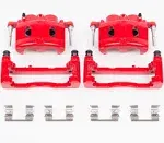 Power Stop 08-16 Cadillac Escalade Front Red Calipers w/Brackets - Pair