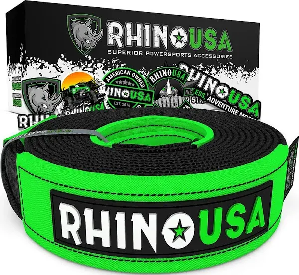 Rhino USA Recovery Tree Saver Strap 3INX8FT (Black)