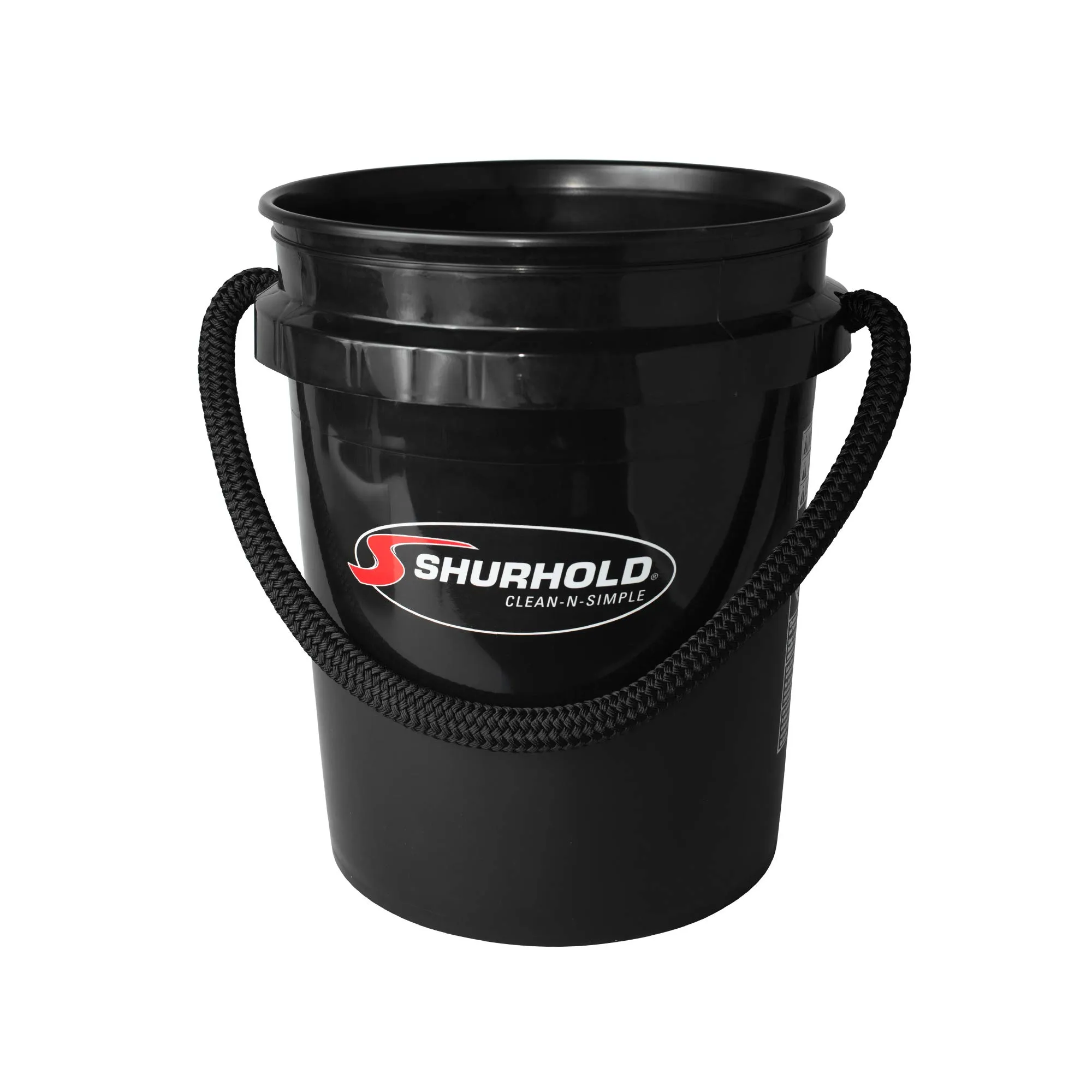 Shurhold 5 Gallon Black Rope Handle Bucket