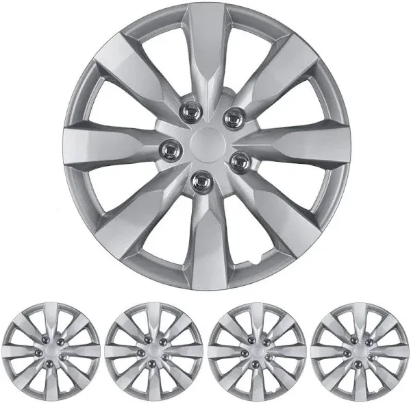 BDK 4-Pack Premium 16" Wheel Rim Cover Hubcaps