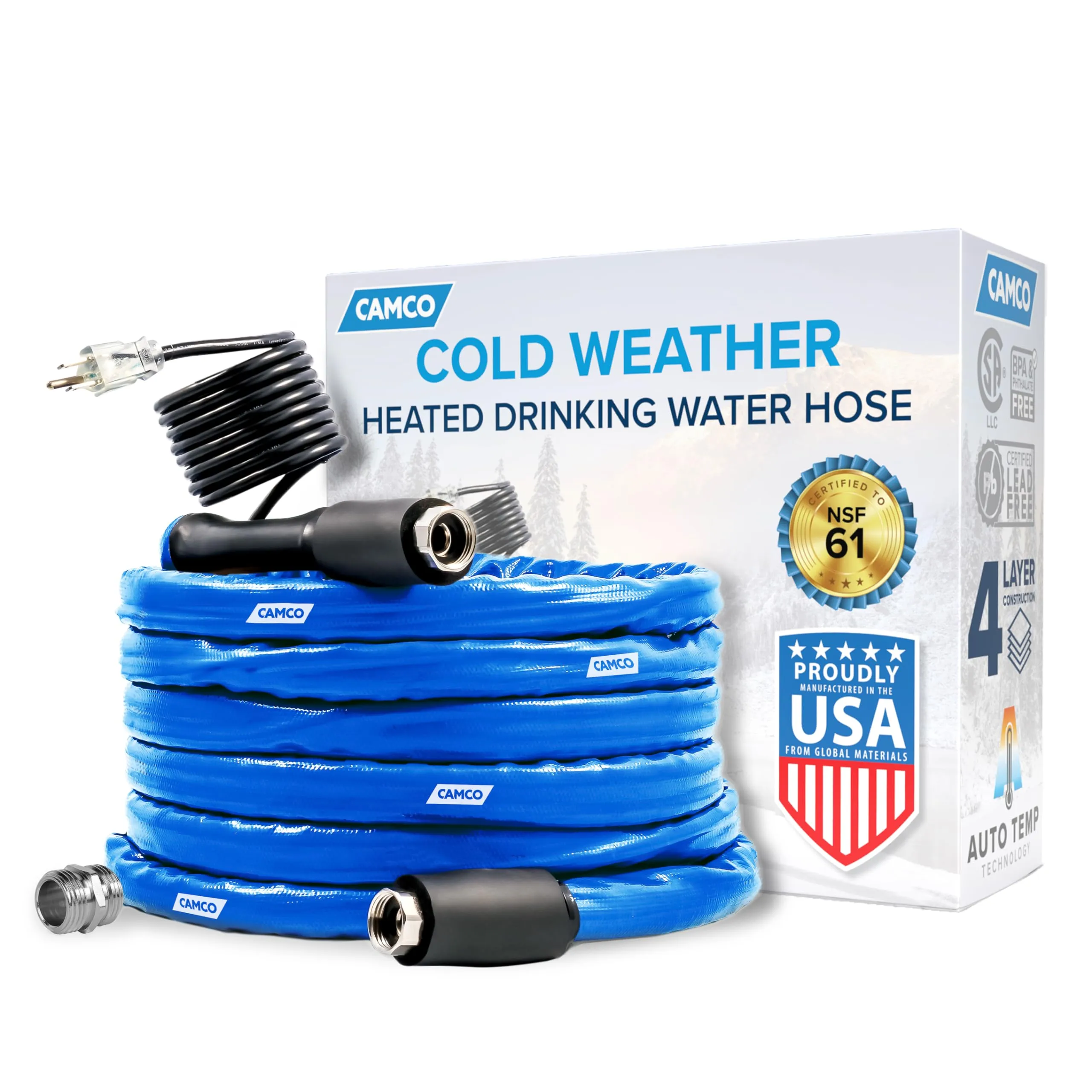 Camco TastePURE Heated Drinking Water Hose - 25&#039; - 5/8&#034;&#034;ID