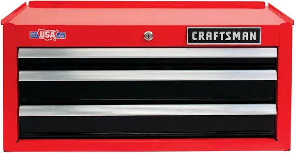 Craftsman 26&#034; in 3-Drawer Steel Heavy-Duty Middle Tool Chest Box Storage Cabinet