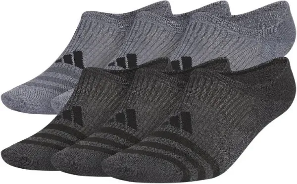 adidas Men's Superlite 3.0 Super No Show Socks (6-Pair) Ultra Low-Profile, Arch Compression for Secure Fit