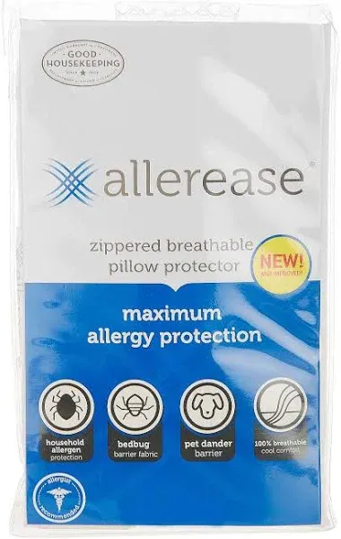 Aller-Ease Maximum Allergy Bedbug King Pillow Protector