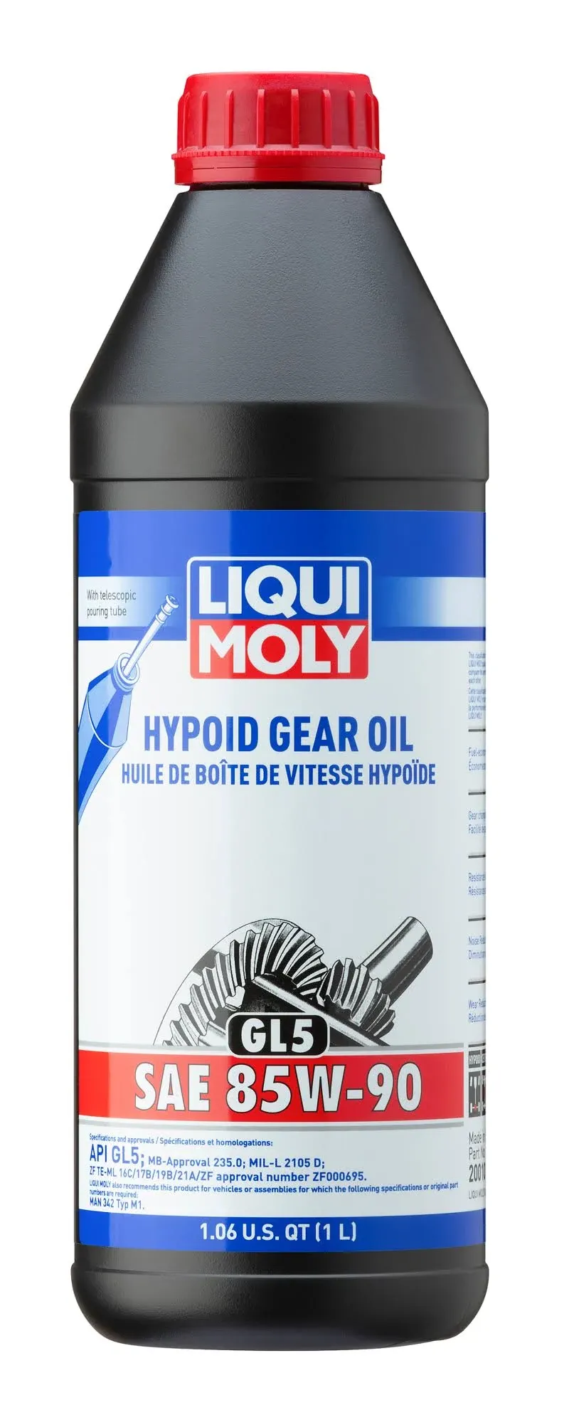 Liqui Moly 1L Hypoid Gear Oil (GL5) SAE 85W-90 20010