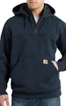 Carhartt New Navy Rain Defender Paxton Heavyweight Hooded Zip Mock Sweatshirt