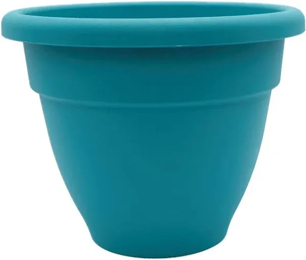 HC Companies 12-Inch Dusty Teal Caribbean Planter