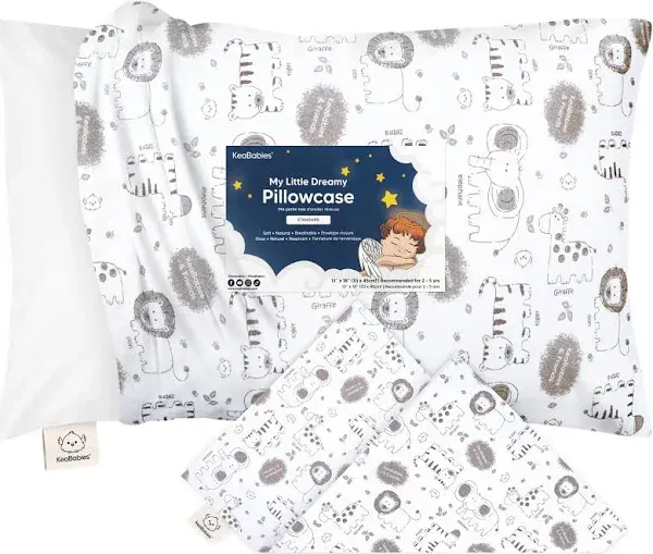 KeaBabies Printed Toddler Pillowcase