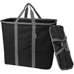 CleverMade Collapsible Laundry Tote, Large Foldable Clothes Hamper Bag