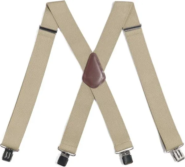 Heavy Duty Mens Suspenders.X-Shaped 2” Wide Strong Clips Suspenders For Men Women.