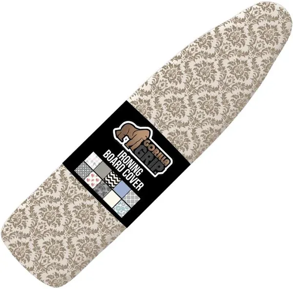 The Original Gorilla Grip Ironing Board Cover, Silicone 15&#034; x 54&#034;, Silver 