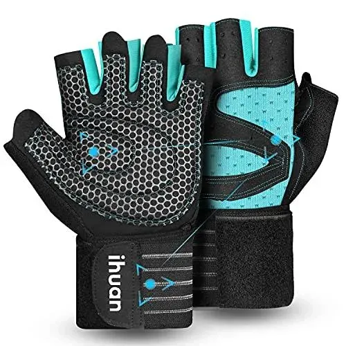 ihuan Ventilated Weight Lifting Gym Workout Gloves