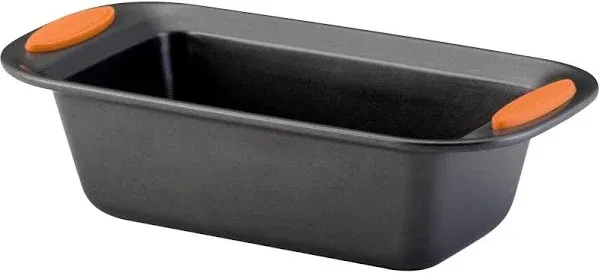 Rachael Ray Yum-o! Nonstick Oven Lovin' Bakeware Steel Grey - Red 9 x 5" Loaf Pan