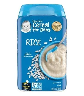 Gerber Rice Shrink Cereal For Baby (8 oz)