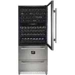 Forno Capraia 30" Triple Zone Wine Cooler with Drawers