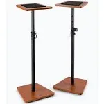 On-Stage SMS7500RB Wood Studio Monitor Stands (Rosewood, Pair)