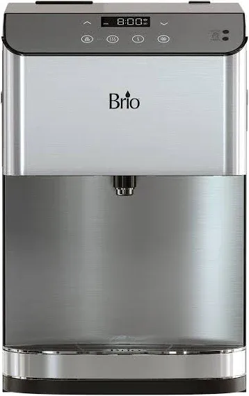 Brio 700 Series Moderna 3-Stage Touchless Countertop Bottleless Pou Tri-Temperature Digital Water Cooler Dispenser