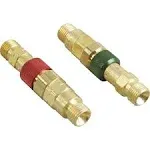 Western Enterprises Quick Connect Sets, Hose to Hose, QDB21; QDB22, Fuel Gas; Oxygen/Inert Gas (312-QDB20)