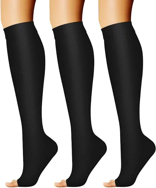 CHARMKING Compression Socks for Women & Men Circulation 15-20 mmHg is Best Athletic for Running