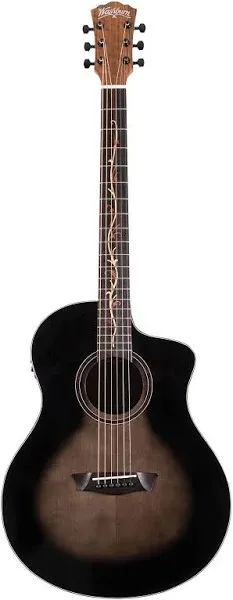 Washburn Bella Tono Novo S9 Acoustic  Guitar Charcoal Burst | American Musical Supply